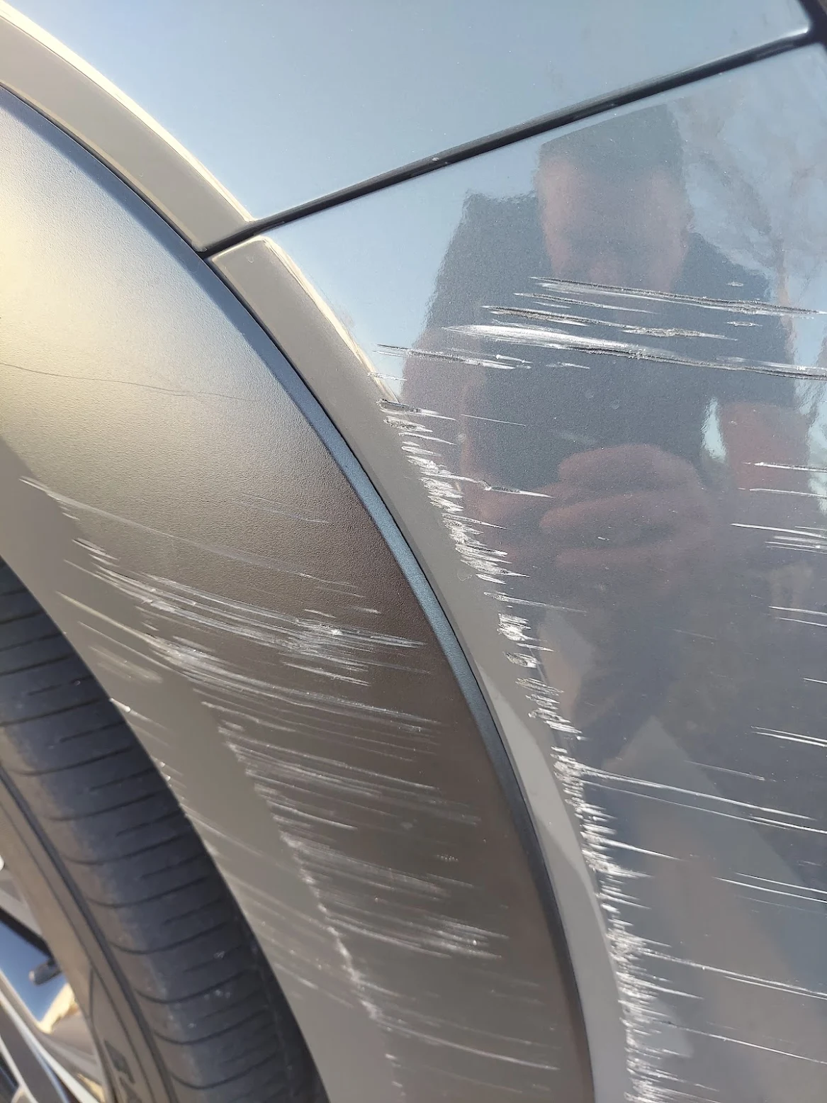 Vehicle before repair at Quick Precision Motors